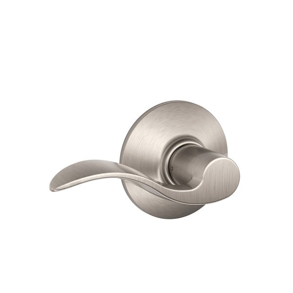 Schlage Accent Satin Nickel Passage Lever Right or Left Handed F10ACC619
